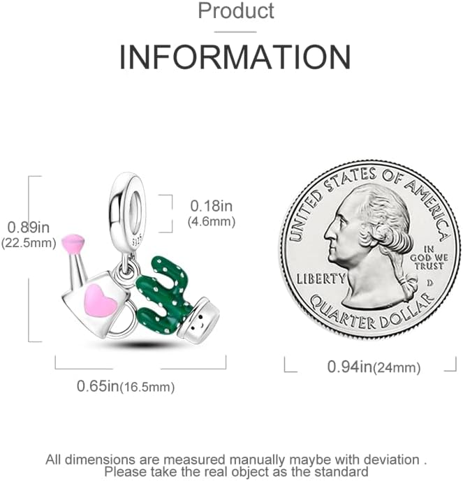 CYCUFF Store 925 Sterling Silver Charms Suitable for Charm Necklaces, Bracelet Pendants Beads Jewellery Gift for Women Family Friends - Image 3
